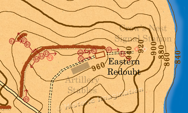 the eastern redoubt