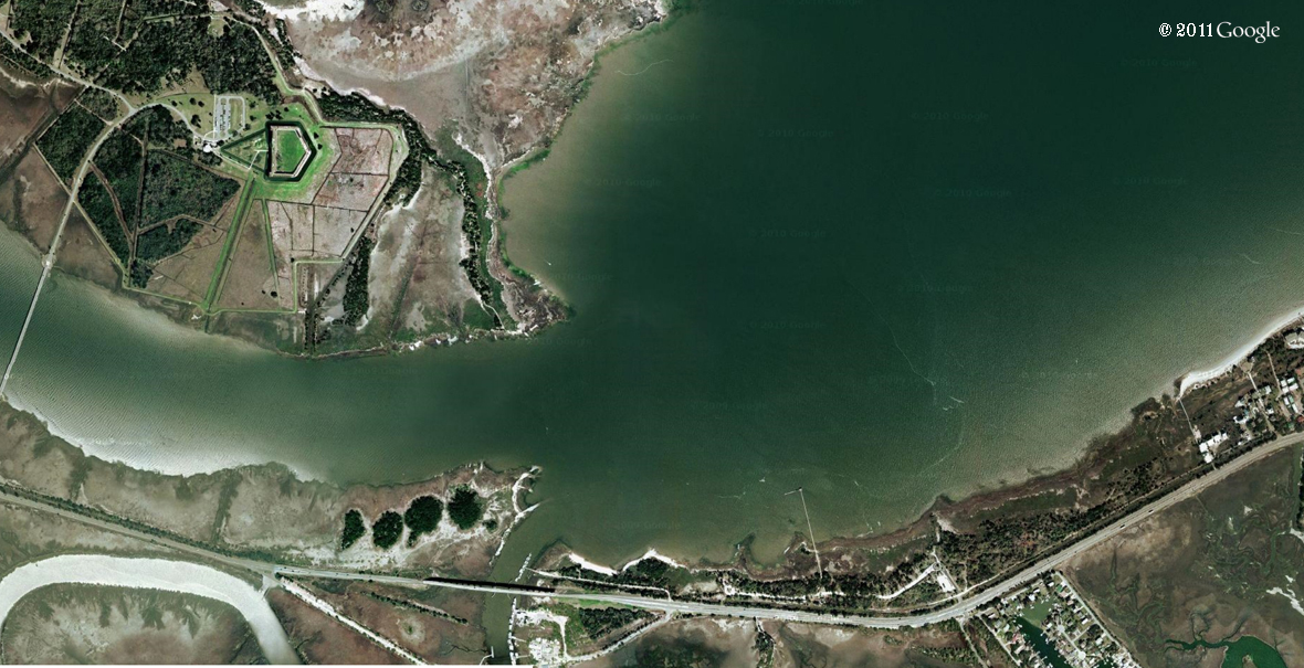fort pulaski satellite picture