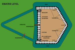 fort pulaski lower level