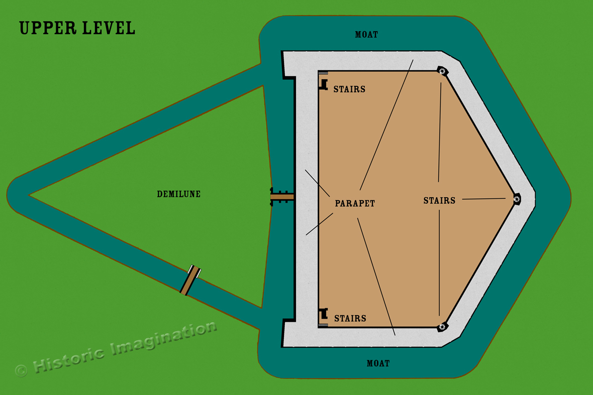 fort pulaski upper level map